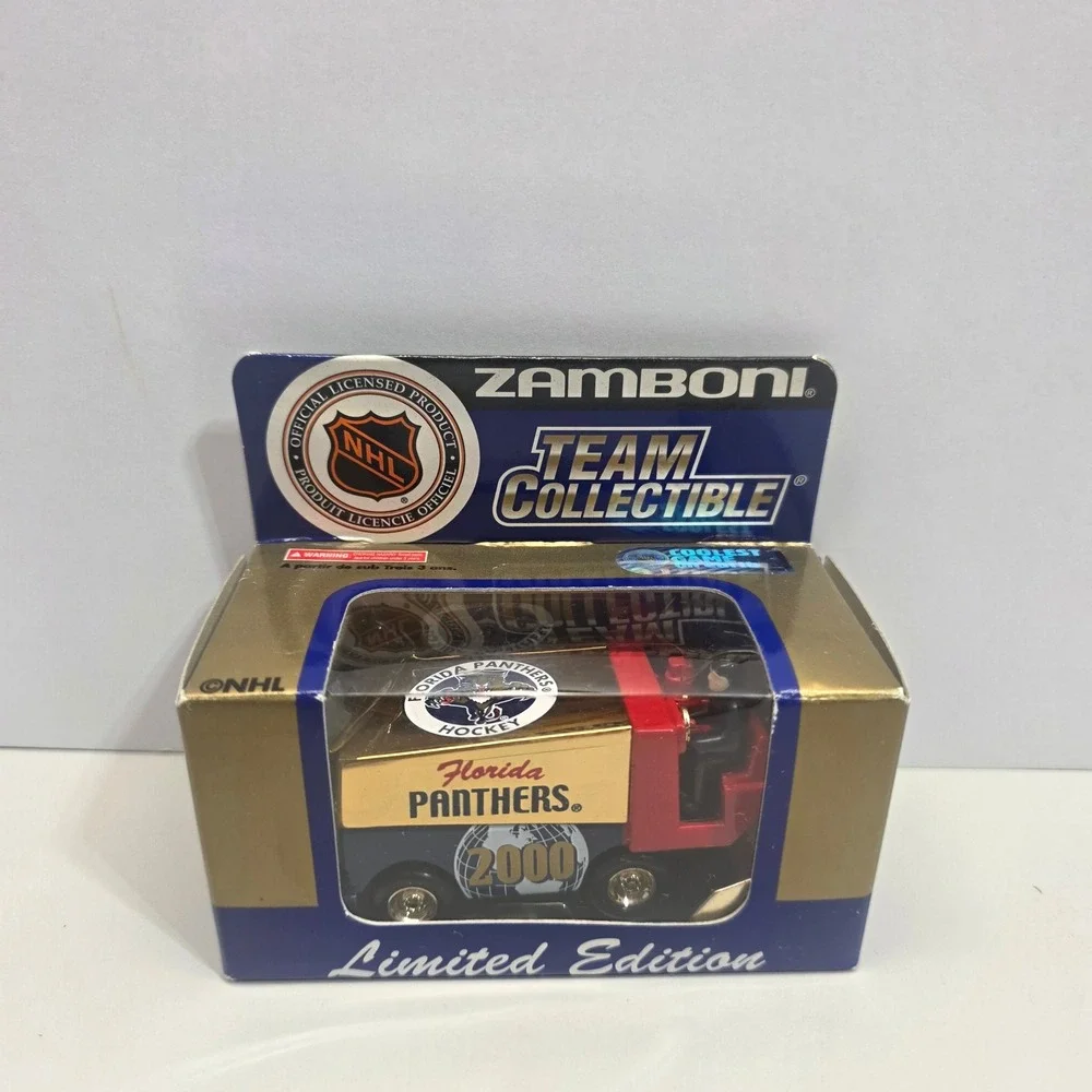Florida Panthers Zamboni 2000 Limited Edition 1:50 Diecast White Rose NHL Gold